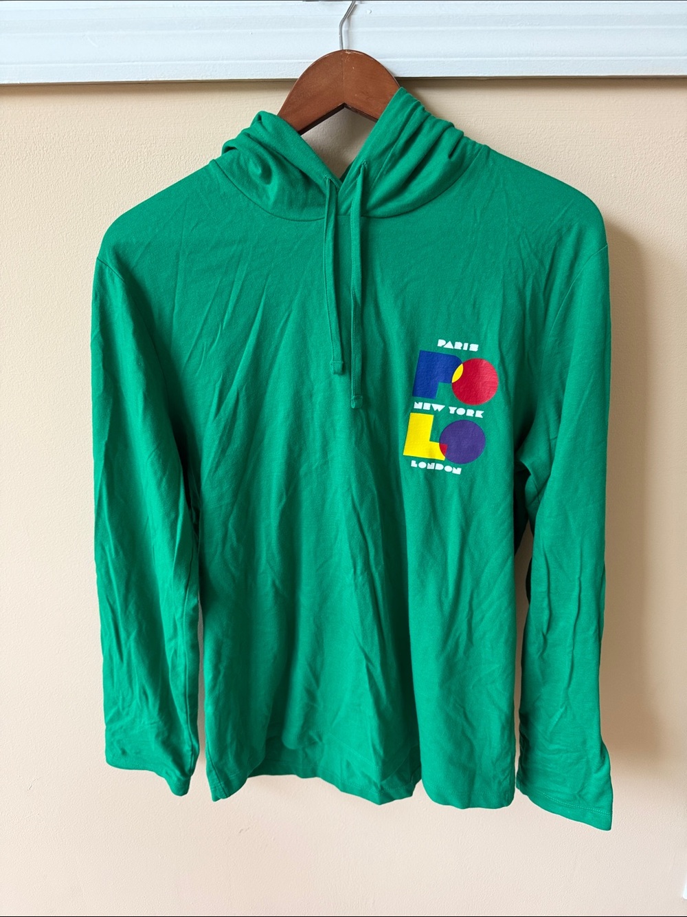 Like-new Polo RL hooded LS tee